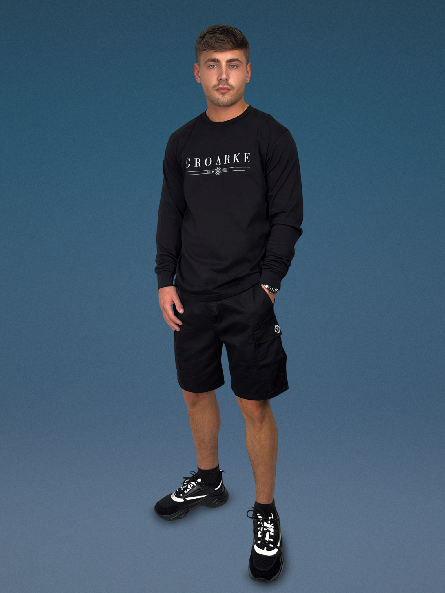 Men’s Long Sleeve T-shirt (black)