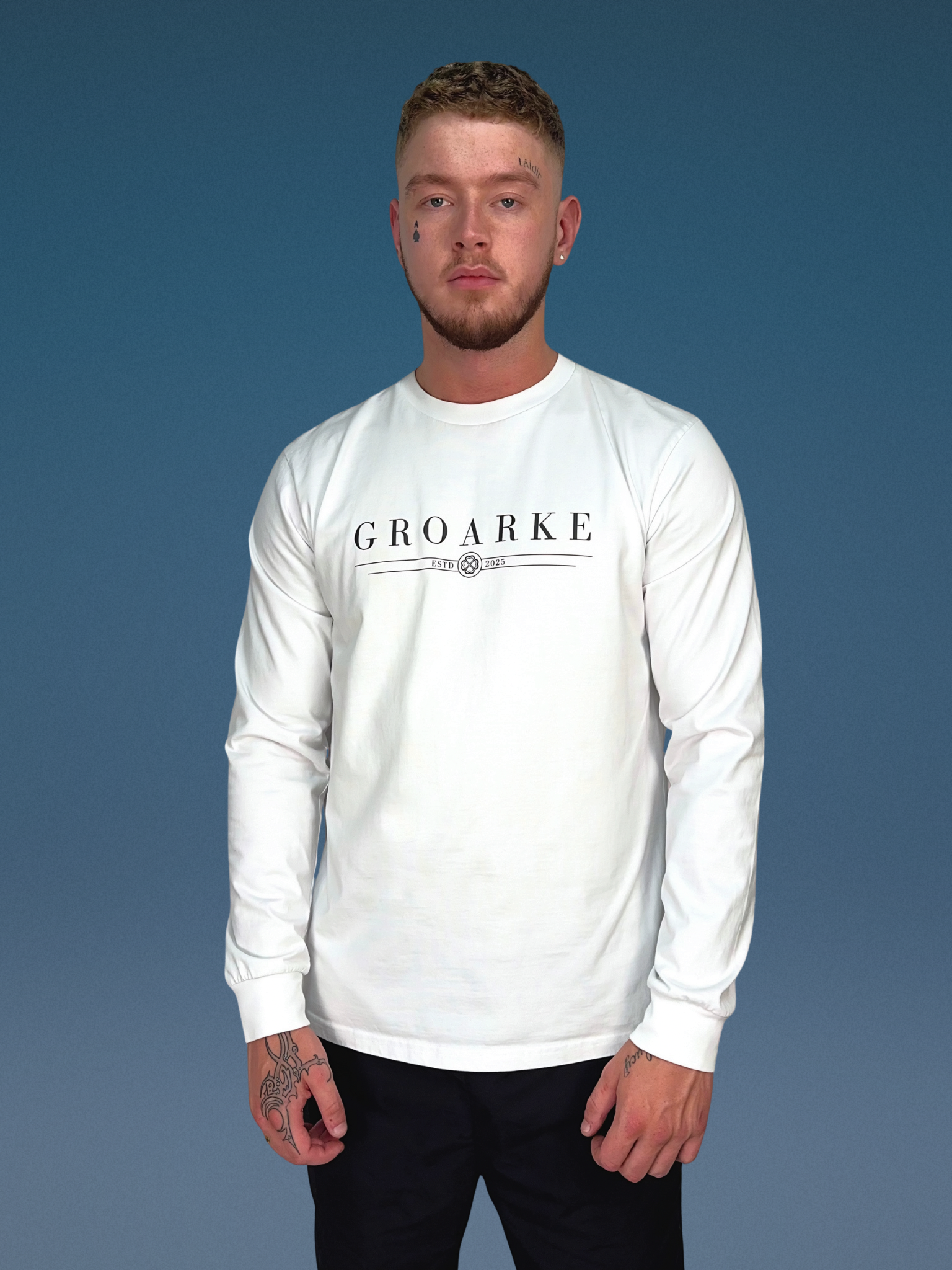 Men’s Long Sleeve T-shirt (white)