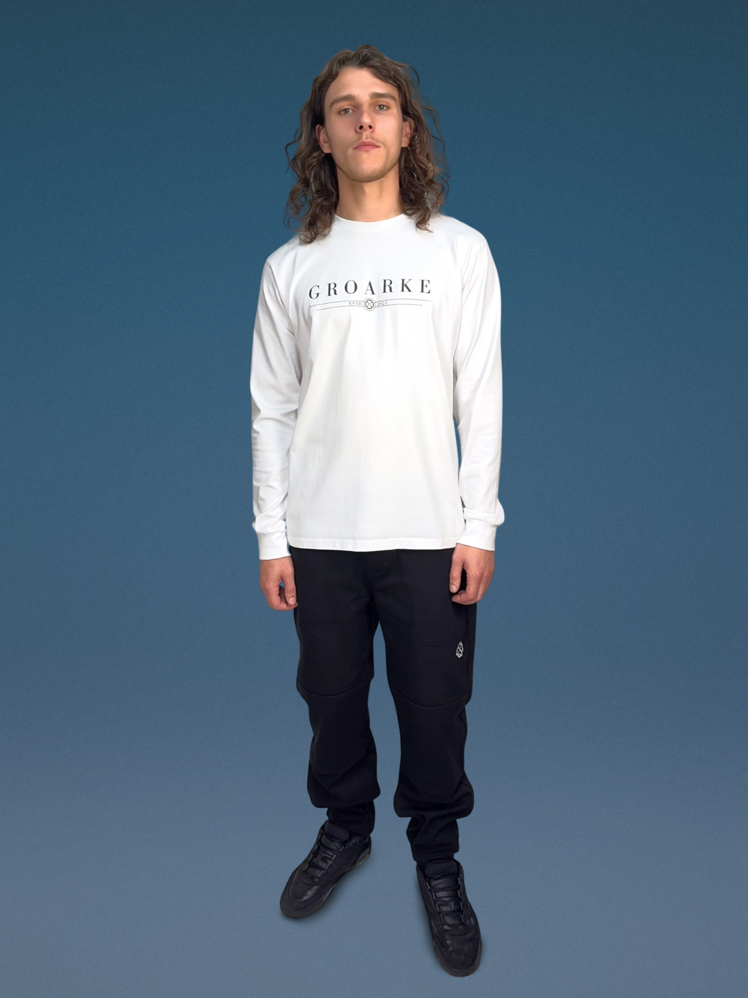 Men’s Long Sleeve T-shirt (white)