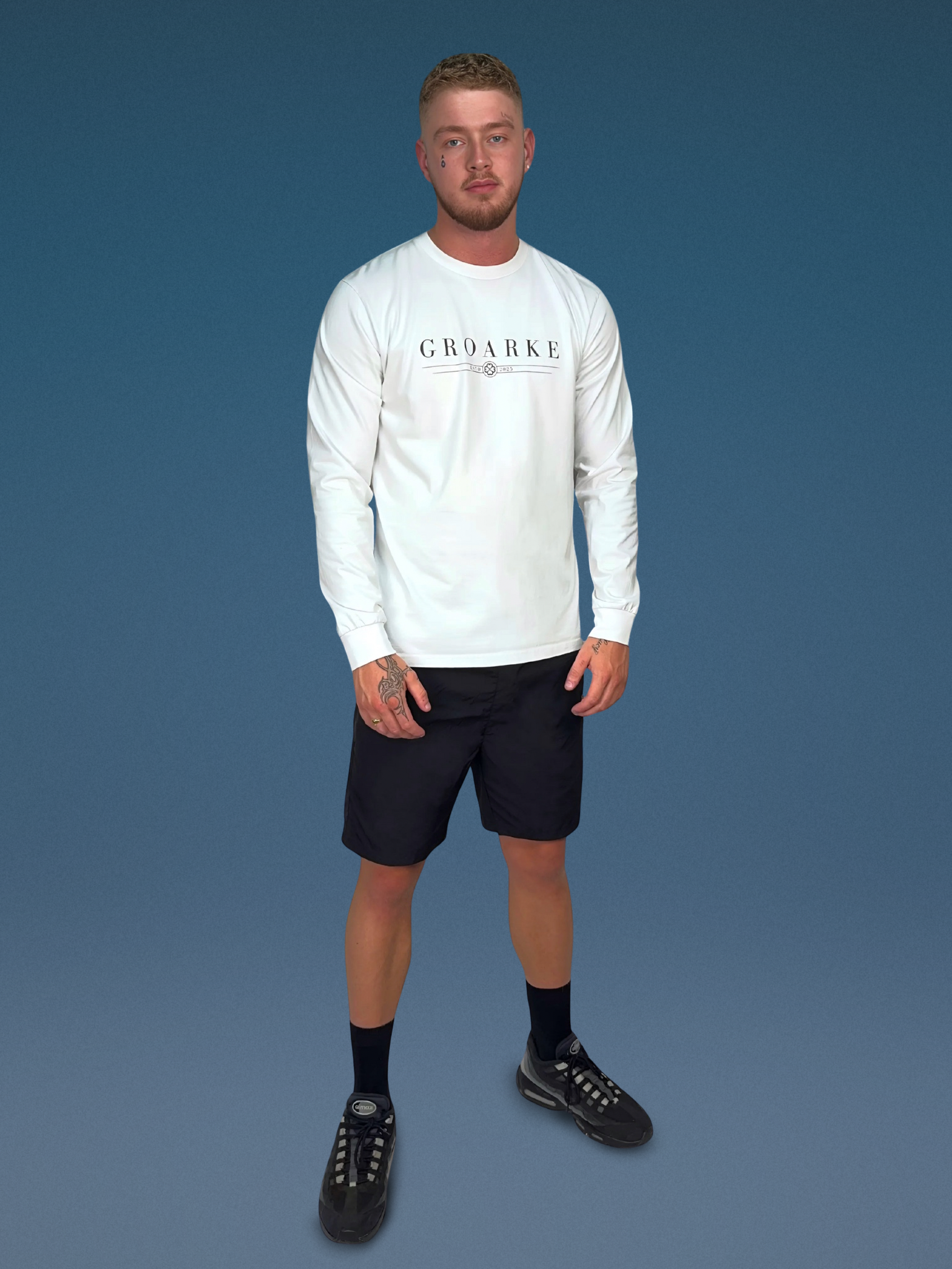 Men’s Long Sleeve T-shirt (white)