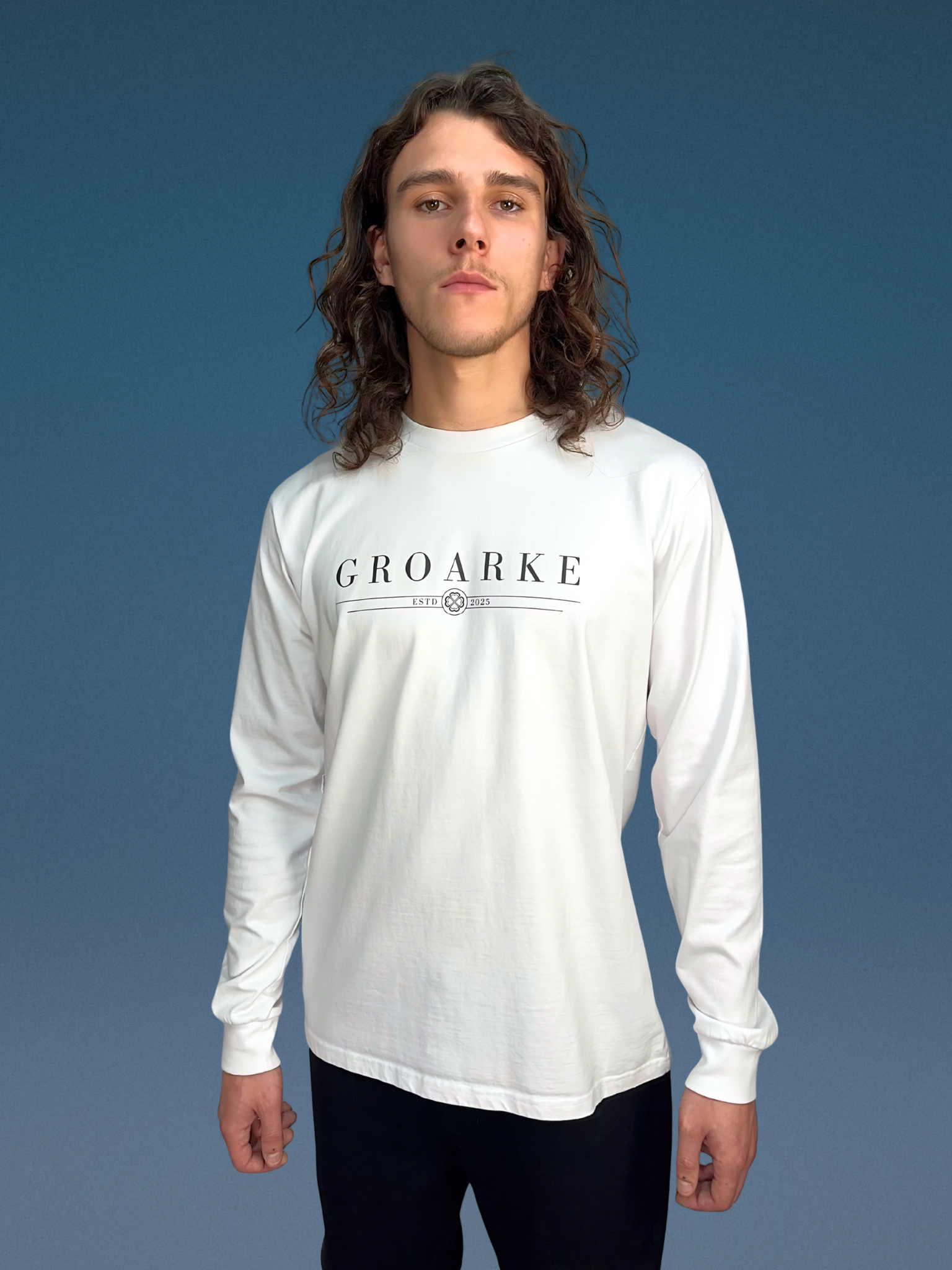 Men’s Long Sleeve T-shirt (white)